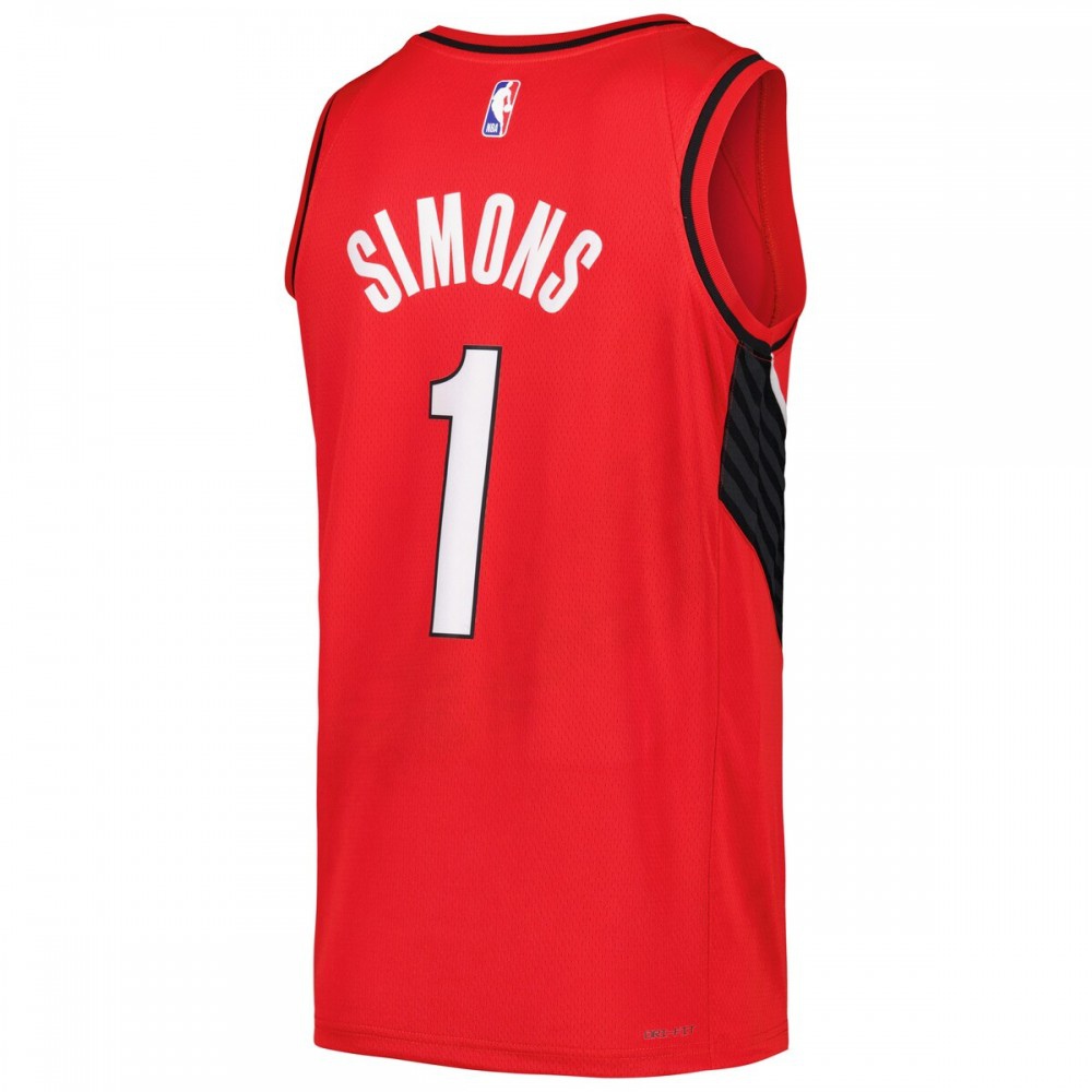 Anfernee Simons Portland Trail Blazers Jordan Brand Swingman Player Jersey - Statement Edition - Red-Pro Kit Vault | Brand New 26/27 Sports Jerseys